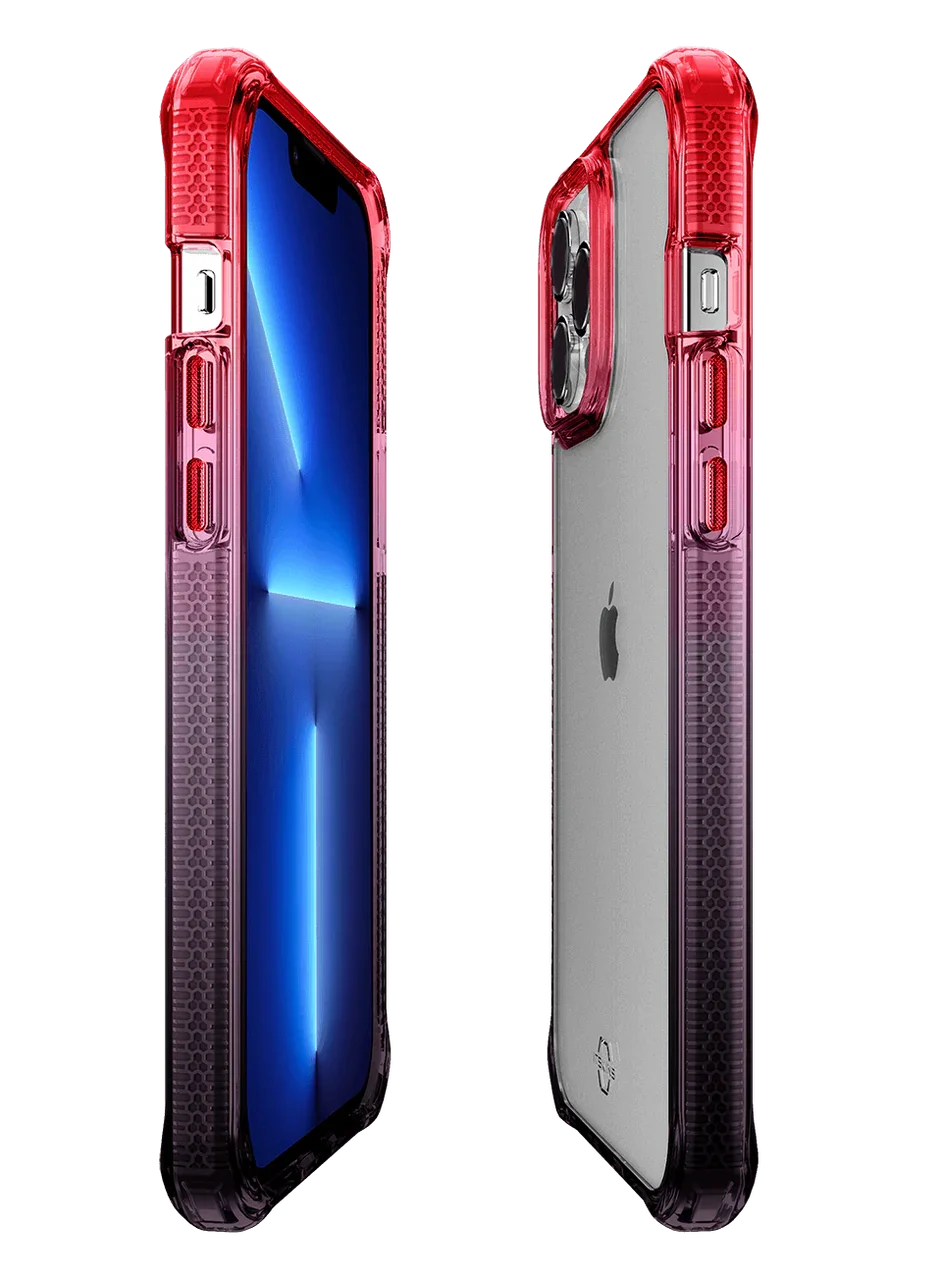 Itskins Supreme Prism iPhone 13 Pro Cover - Coral And Black - Tashqila Itskins Supreme Prism iPhone 13 Pro Cover - Coral And Black - Tashqila